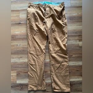 Tan Chinos Classic Straight Leg Cotton Blend